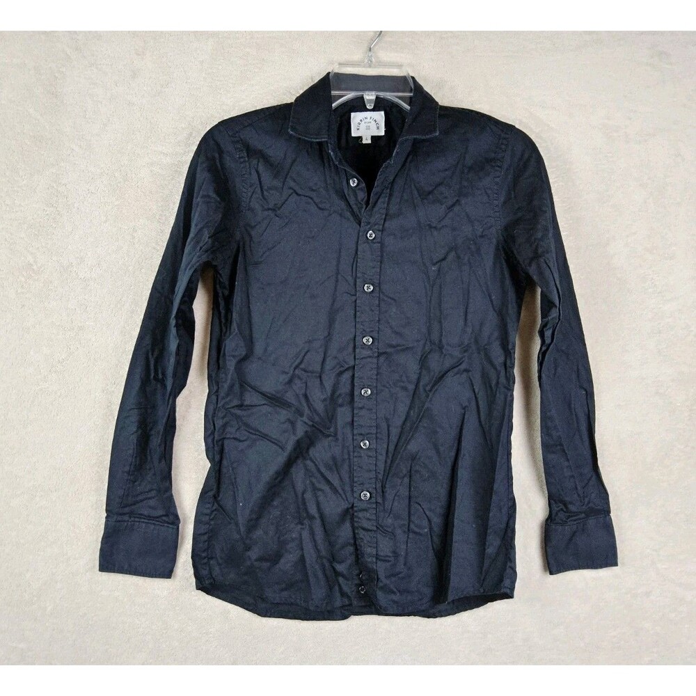 Kirrin Finch Women's Non Binary Button Front Long Sleeve Shirt Size 4